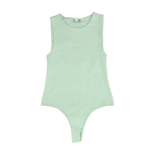Green Bodysuit Knit Top