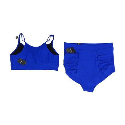 Blue Plus Solid Two-Piece