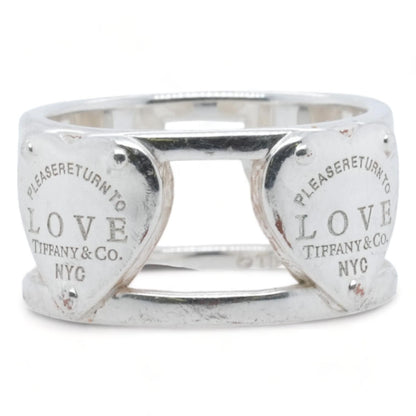 Sterling Silver Retired Return To Tiffany Love Wide Band