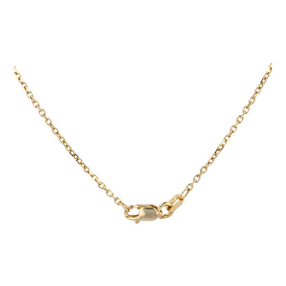 1.00 ct 14K Gold Four Prong Basket Set Round Diamond Pendant Necklace