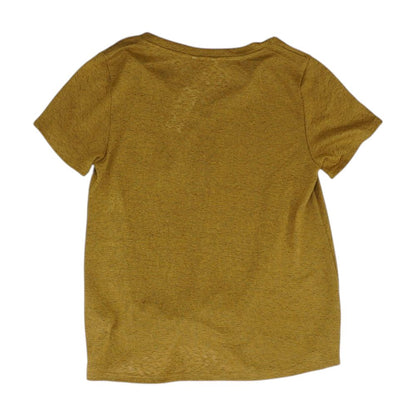Tan V Neck T-Shirt