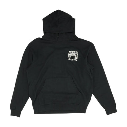 Black Graphic Hoodie Pullover