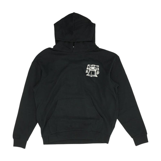 Black Graphic Hoodie Pullover