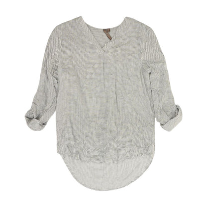 White Striped Blouse