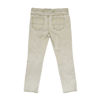 Tan Solid Five Pocket Pants