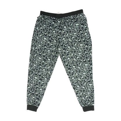 Gray Animal Print Pajama Bottom