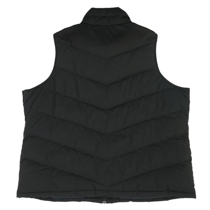Black Solid Puffer Vest