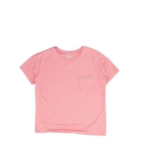 Pink Solid Pajama Top