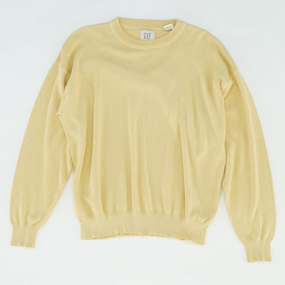 Vintage Yellow Cotton Blend Crewneck Sweater