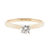 14K Gold Engagement Ring With White Gold Basket