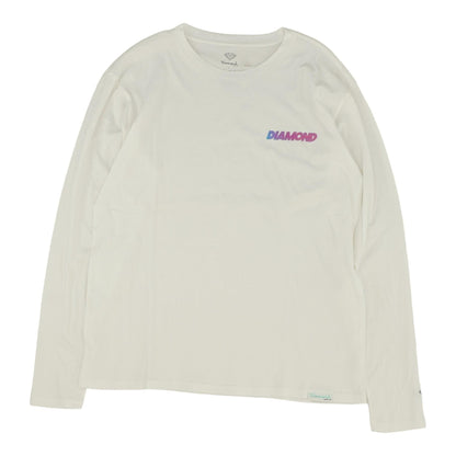 White Solid Graphic/logo T-Shirt