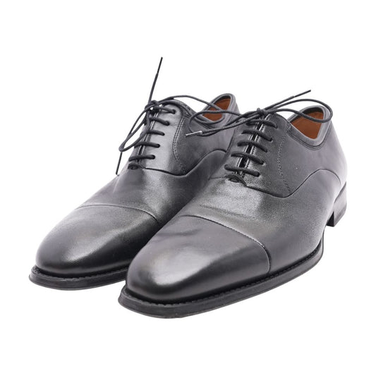 Black Leather Derby/oxford Dress Shoes
