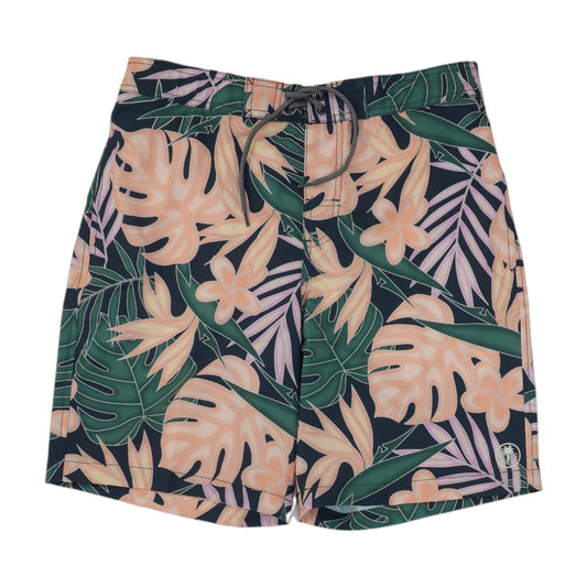 Navy Tropical Swim Shorts