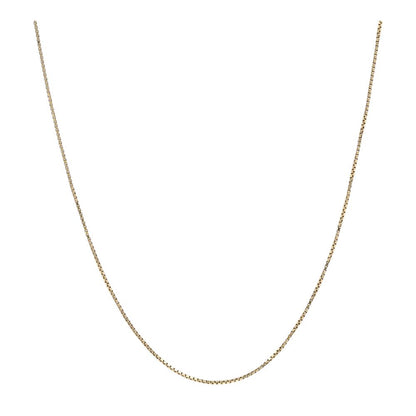 10K Gold Box Chain Necklace