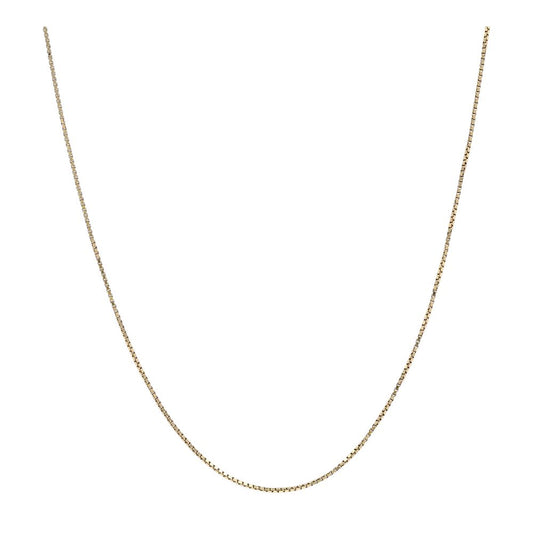 10K Gold Box Chain Necklace