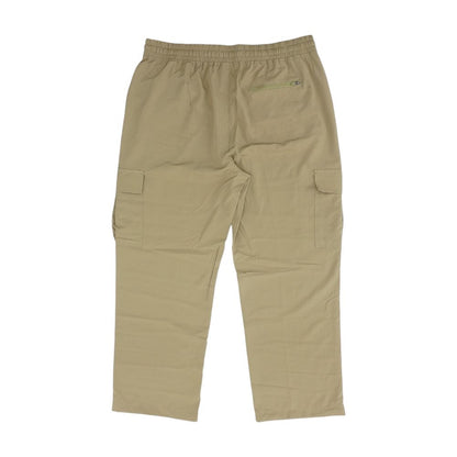 Tan Solid Active Pants
