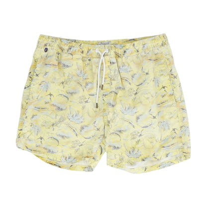 Yellow Graphic Swim Shorts