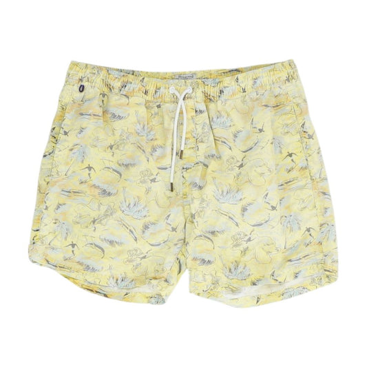 Yellow Graphic Swim Shorts