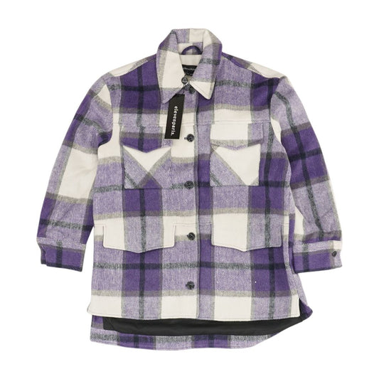 Purple Plaid Lightweight Jacket