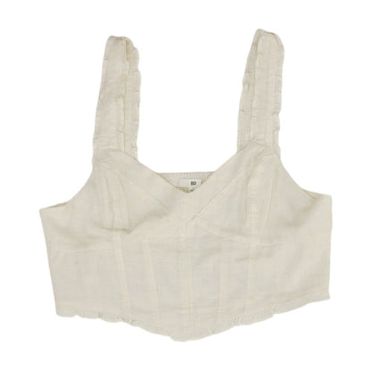 Ivory Cropped Knit Top