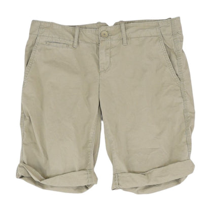 Khaki Solid Chino Shorts