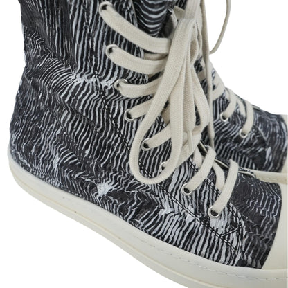 Zebra Print DRKSHDW Ramone High-Top Sneakers