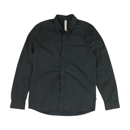 Charcoal Solid Long Sleeve Button Down