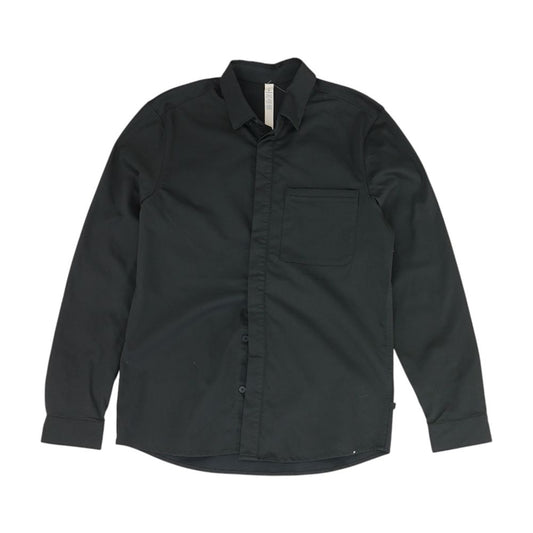 Charcoal Solid Long Sleeve Button Down