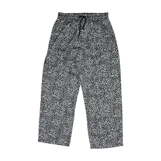 Black Animal Print Pajama Bottom