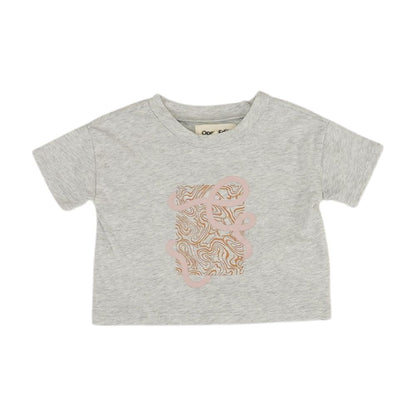 Gray Solid Crewneck T-Shirt