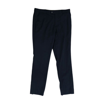 Navy Solid Dress Pants