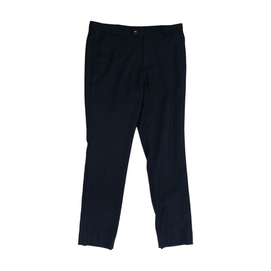 Navy Solid Dress Pants