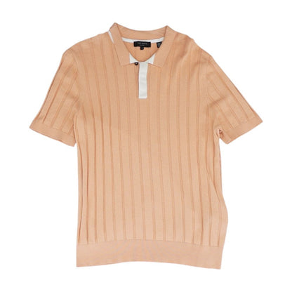 Coral Polo Knit Top