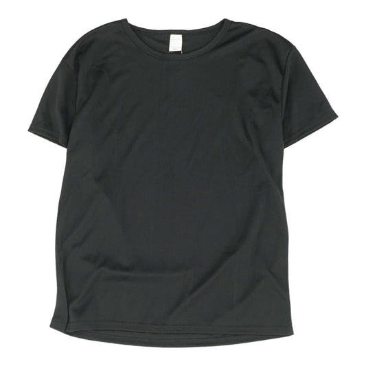 Black Solid Crewneck T-Shirt