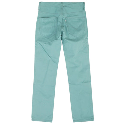Turquoise Solid Chino Pants