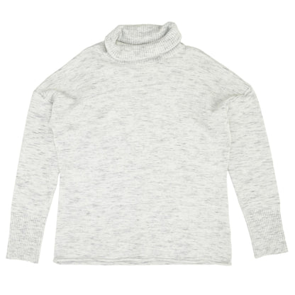 Gray Solid Turtleneck Sweater