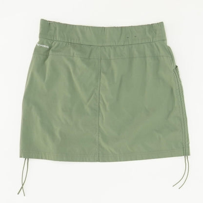 Green Solid Skort Skirt