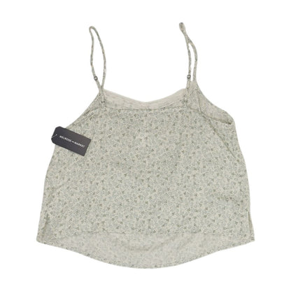 Green Floral Tank Knit Top