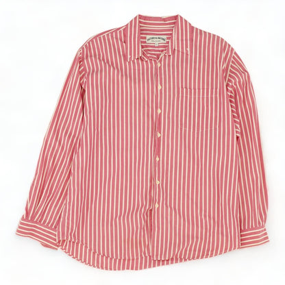 Pink Striped Long Sleeve Button Down