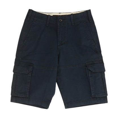 Navy Solid Cargo Shorts