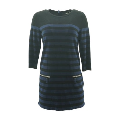 Black Striped Mini Dress