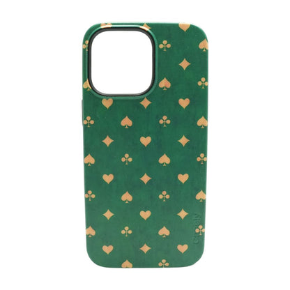 Green Royal Flush Case for iPhone 15 Pro Max