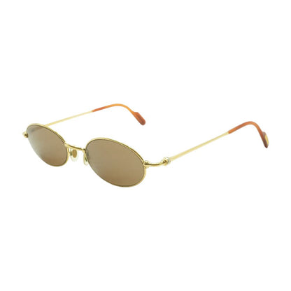 Gold 90's Vintage Oval Sunglasses
