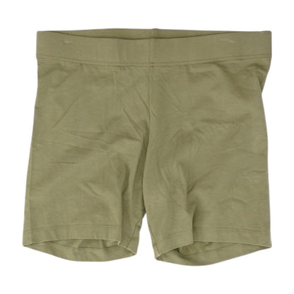 Green Solid Active Shorts