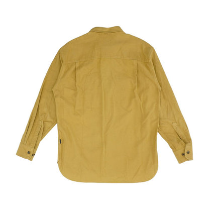 Tan Solid Long Sleeve Button Down