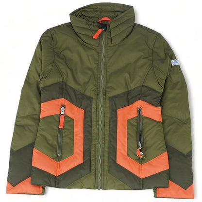 Olive Color Block Outerwear