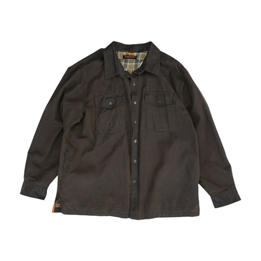 Brown Faux Leather Coat