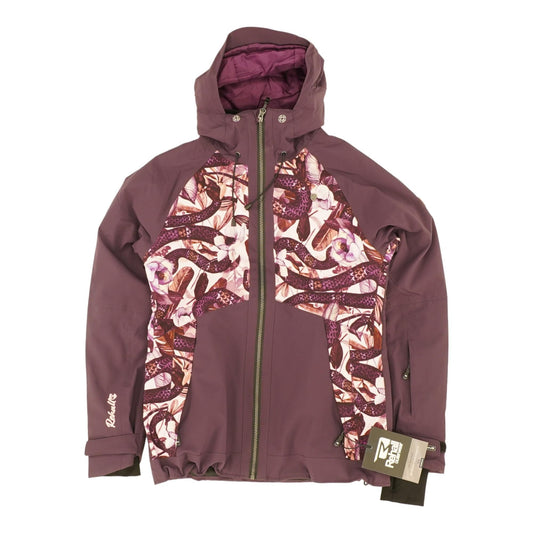 Purple Floral Ski Coat