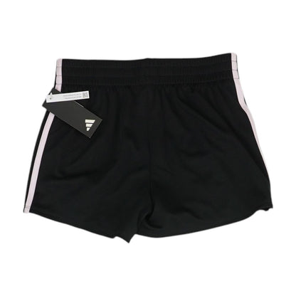 Black Solid Active Shorts