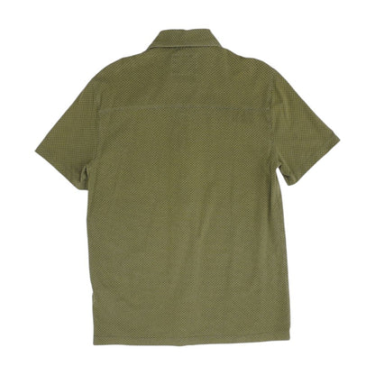 Green Misc Short Sleeve Button Down
